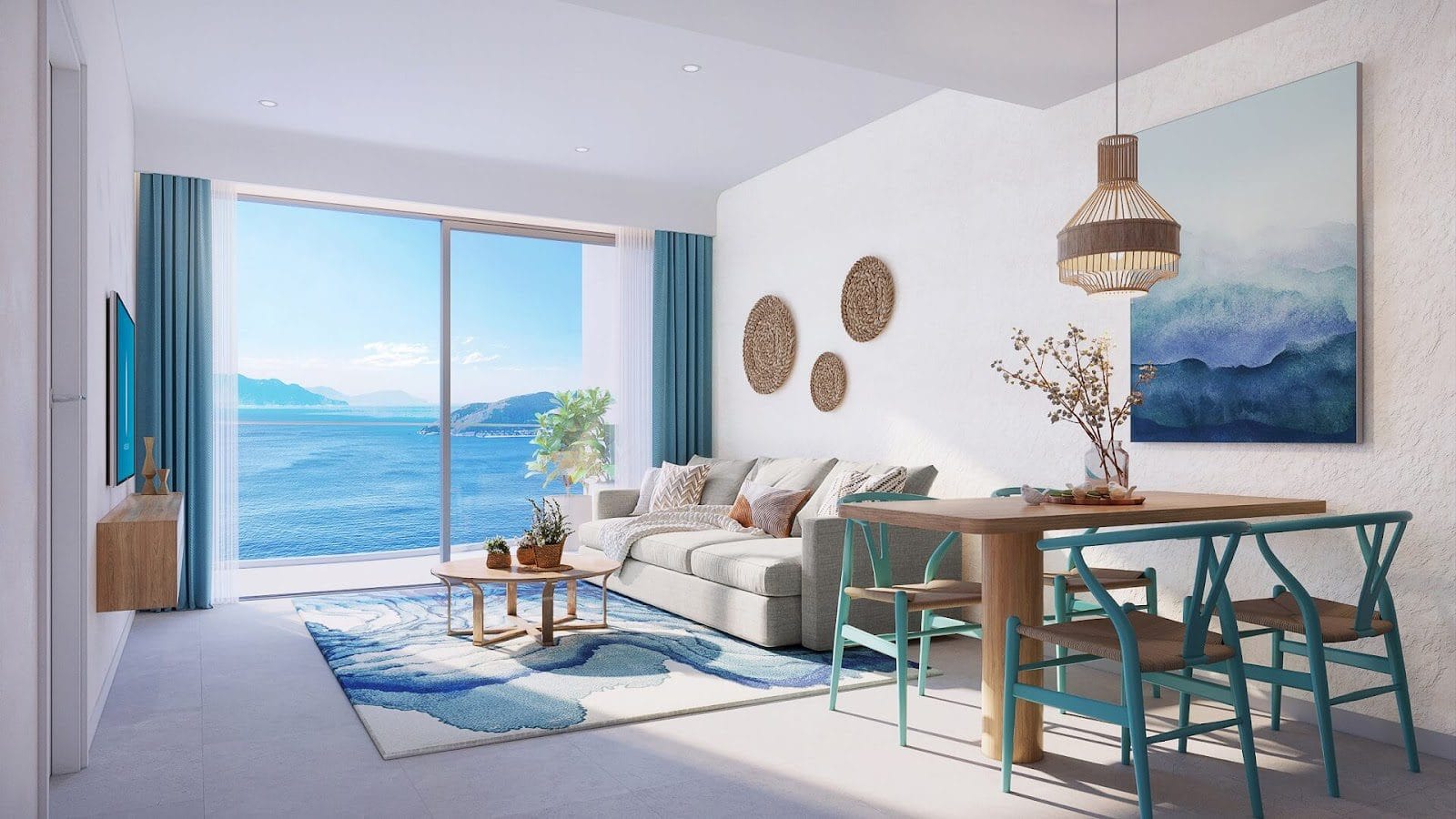 Phối cảnh nội thất căn hộ hướng biển Anh Nguyễn Oceanfront Horizon