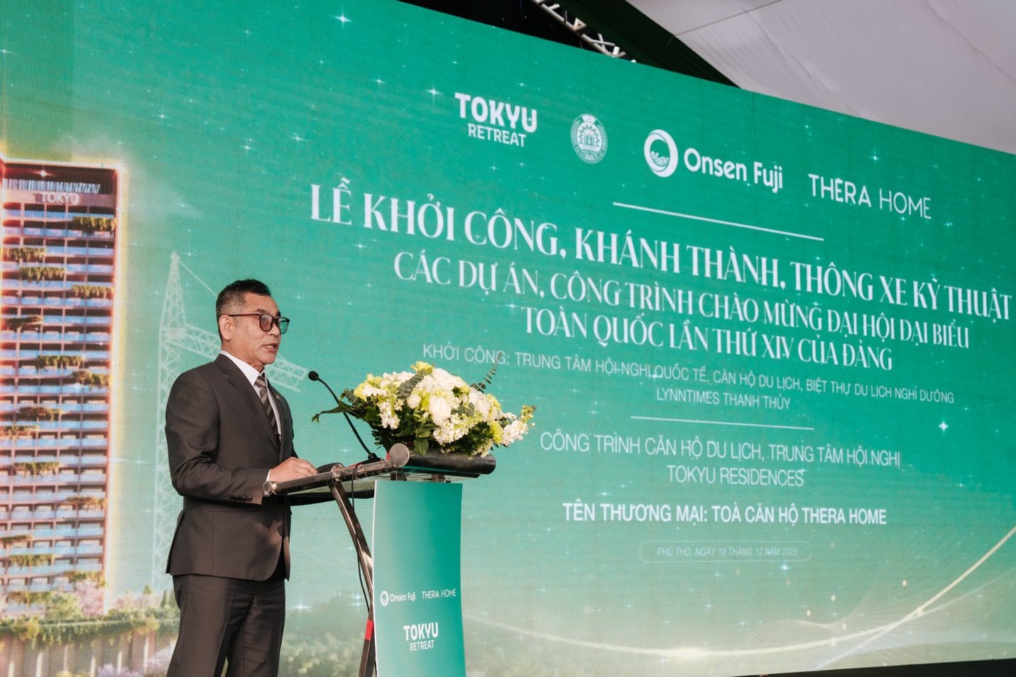 Ảnh thực tế lễ khởi công Thera Home ngày 19 tháng 12 năm 2025